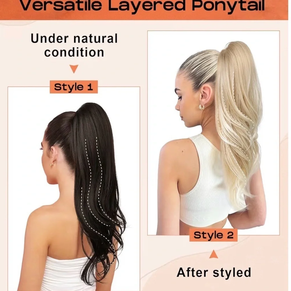 Elegant Blonde Hair Extension Medium blonde